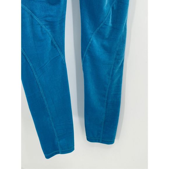 Lilly Pulitzer Legging Women‎ Small Blue Velour Weekender High Rise Pockets New - Picture 7 of 13